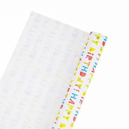 30" x 10' Wrapping Paper | Happy Birthday LaRibbons and Crafts