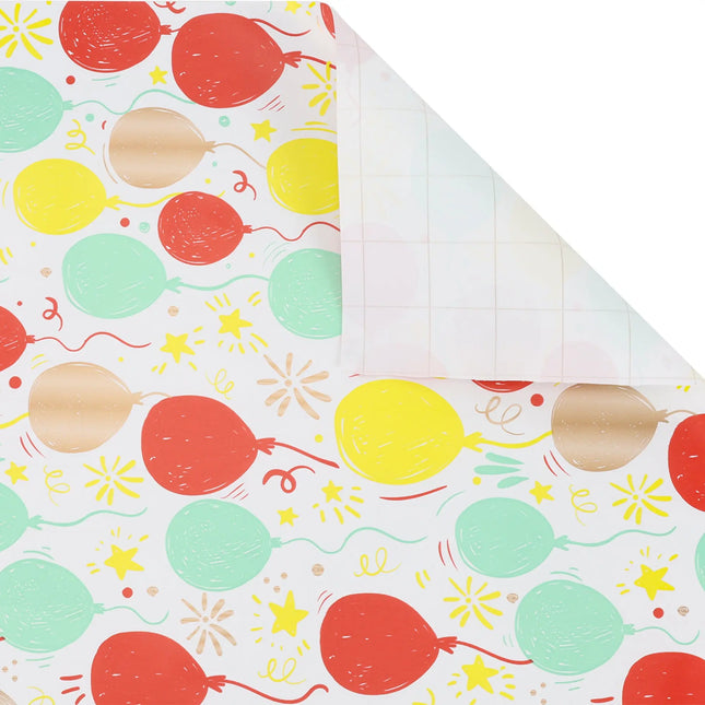 30" x 10' Wrapping Paper |  Birthday Balloon LaRibbons and Crafts