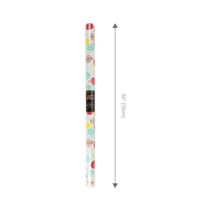 30" x 10' Wrapping Paper |  Birthday Balloon LaRibbons and Crafts