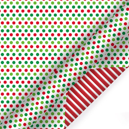 30" x 10' Holiday Reversible Wrapping Paper Bundle (4-pack) | Winter Friends LaRibbons and Crafts