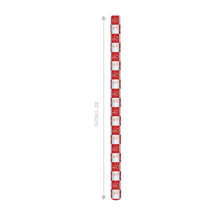 30" x 10' Holiday Reversible Wrapping Paper | Santa Ho Checkerboard/Snowman Flake Checkerboard LaRibbons and Crafts