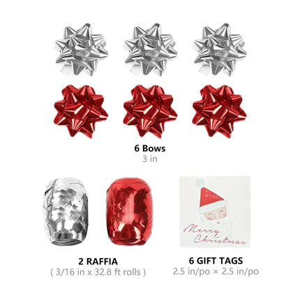 LaRibbons 30" x 10' Christmas Holiday Reversible Gift Wrap Kit | Winter Friends LaRibbons and Crafts