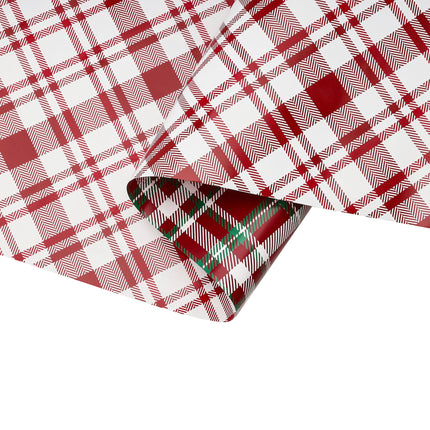 30" x 10' Holiday Reversible Wrapping Paper Bundle (4-pack) | Doe a Deer LaRibbons and Crafts