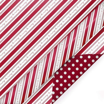 LaRibbons 30" x 10' Christmas Reversible Wrapping Paper Bundle (4-pack) | Merry Santa Ho Ho LaRibbons and Crafts