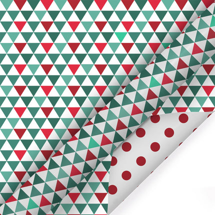 30" x 10' Holiday Reversible Wrapping Paper Bundle (4-pack) | Joyful Bunch LaRibbons and Crafts
