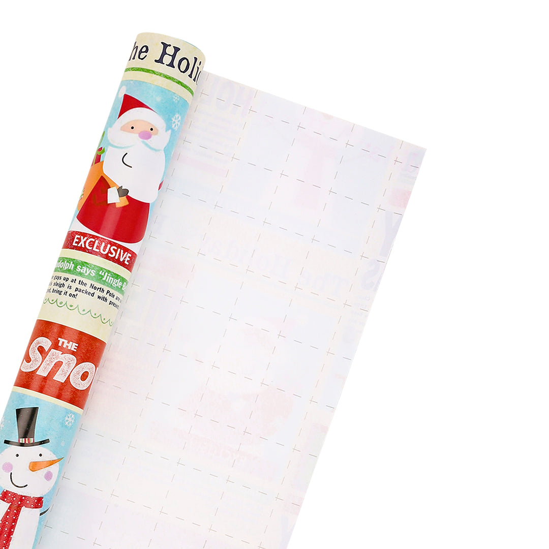 30" x 10' Holiday Wrapping Paper | Holiday News Papers