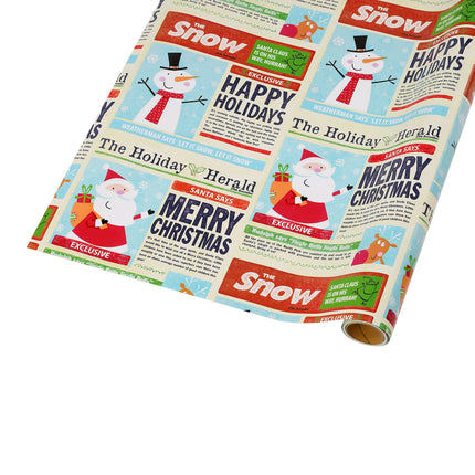 30" x 10' Holiday Wrapping Paper | Holiday News Papers LaRibbons and Crafts