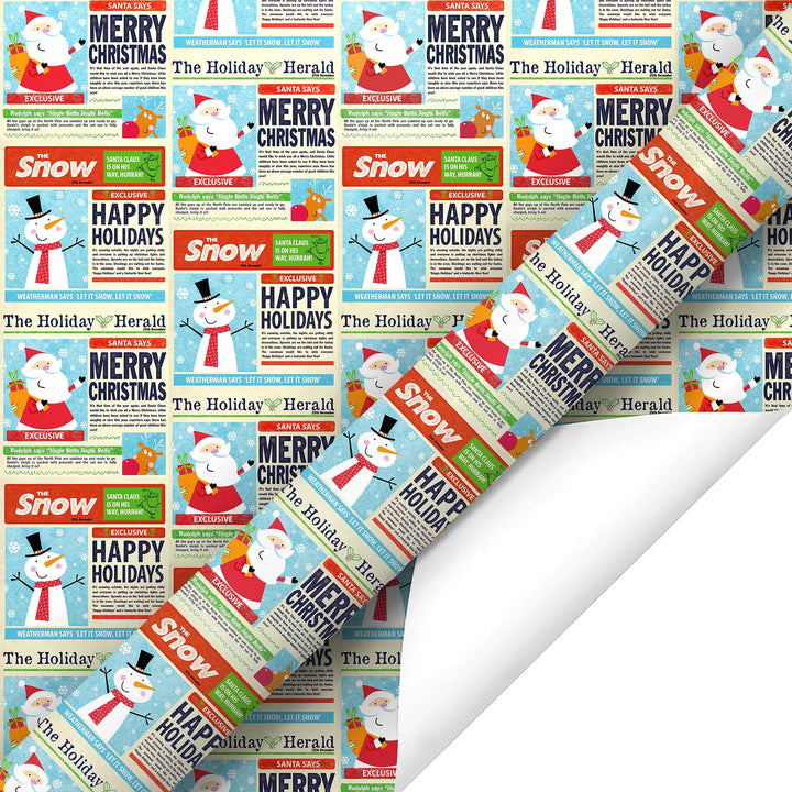 30" x 10' Holiday Wrapping Paper Bundle (4-pack) | Extra, Extra