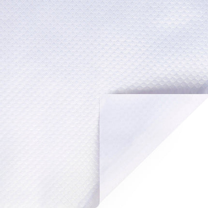 24" x 417' Wrapping Paper Half Ream | White Pearl Quilted LaRibbons and Crafts