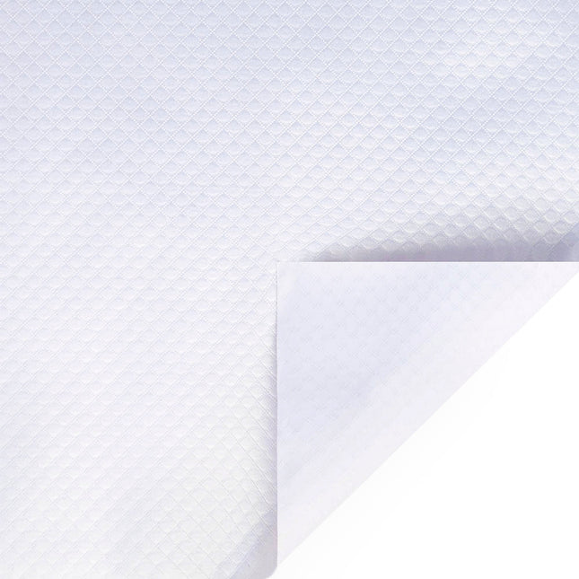 24" x 417' Wrapping Paper Half Ream | White Pearl Quilted LaRibbons and Crafts