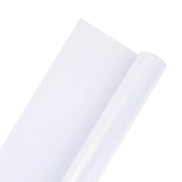 30" x 10' Wrapping Paper | White Pearl Quilted
