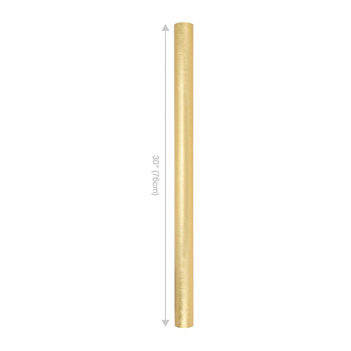 30" x 10' Wrapping Paper | Metallic Gold Textured