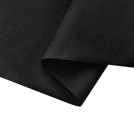 Folded black chalkboard wrapping paper: matte finish, perfect for personalized holiday gifts.