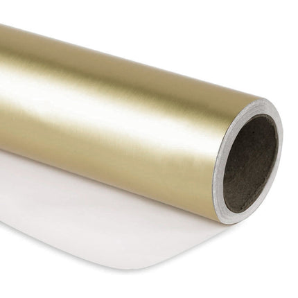30" x 10' Wrapping Paper | Metallic Gold LaRibbons and Crafts