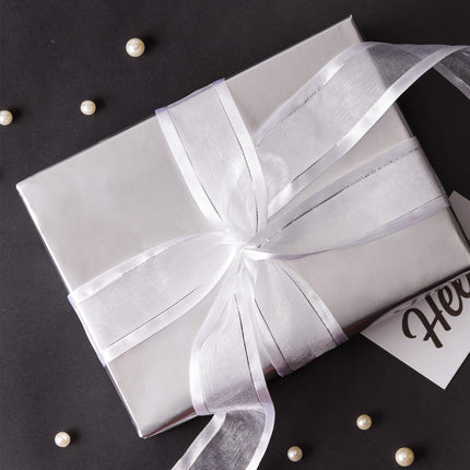 silver wrapping paper
