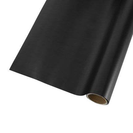 Matte black wrapping paper roll (30”x10’) – rich finish for bold, upscale gifting.