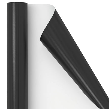 30" x 10' Matte Wrapping Paper | Black LaRibbons and Crafts