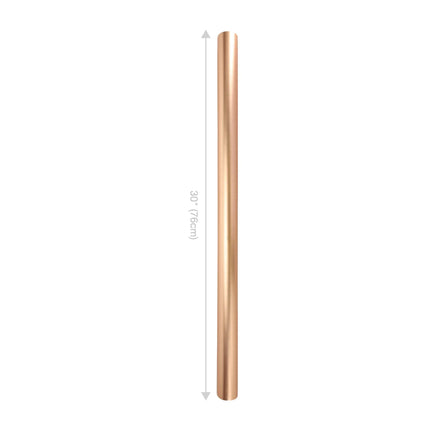 30" roll of rose gold matte wrapping paper; gift wrapping.