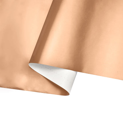 Rose gold matte wrapping paper (grid back) detail; gift wraps.