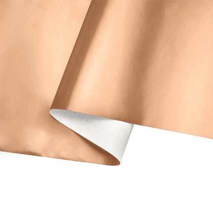 Rose gold matte wrapping paper (grid back) detail; gift wraps.