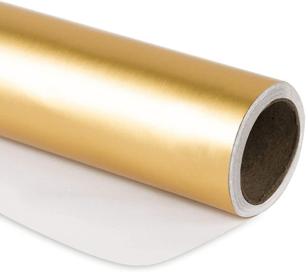 30" x 10' Matte Wrapping Paper | Gold