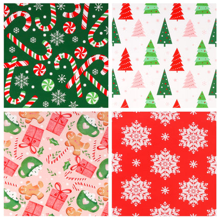 LaRibbons 30" x 10' Christmas Holiday Gift Wrap Deluxe Kit | Pink Gingerbread LaRibbons and Crafts