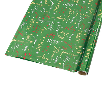 green wrapping paper