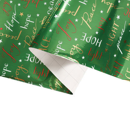 green wrapping paper