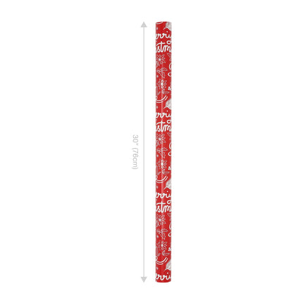 30" x 10' Holiday Wrapping Paper | Seasons Greetings