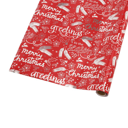 30" x 10' Holiday Wrapping Paper | Seasons Greetings