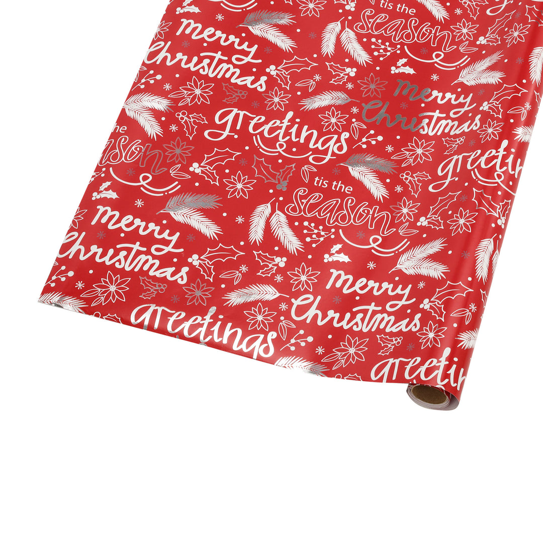 30" x 10' Holiday Wrapping Paper | Seasons Greetings - 20% OFF & BUY ONE GET ONE FREE