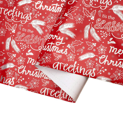 30" x 10' Holiday Wrapping Paper | Seasons Greetings