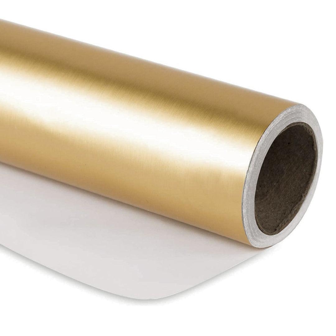 30" x 417' Wrapping Paper Half Ream | Matte Gold