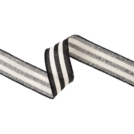 Green Glitter Football Yardage and Orange Solid Assorted with Black Striped Canvas Ribbon |3 Rolls |30 Yards LaRibbons and Crafts