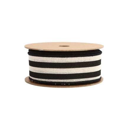 Glitter Soccer Balls and Soccer Field with Black Striped Canvas Ribbon |4 Rolls |40 Yards