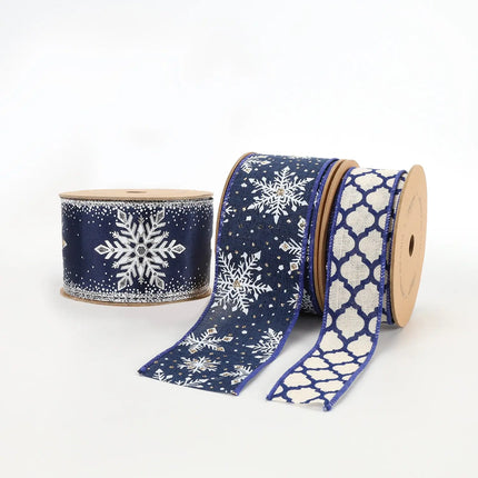 1 1/2" Wired Ribbon | "Lattice" Natural | 10 Yard Roll LaRibbons and Crafts