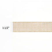 1 1/2" Wired Ribbon | "Linen" Natural | 10 Yard Roll