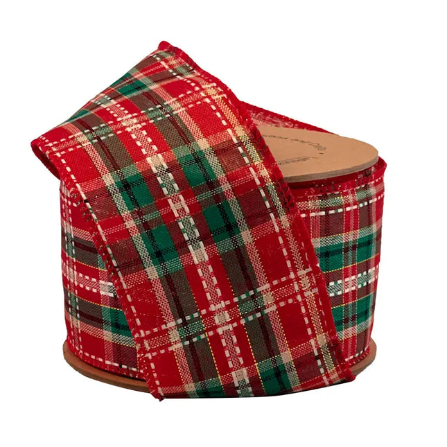 plaid christmas ribbon
