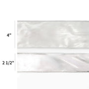 4" Lurex Wired Ribbon | Silver | 10 Yard Roll
