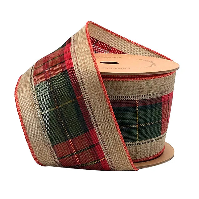 plaid christmas ribbon