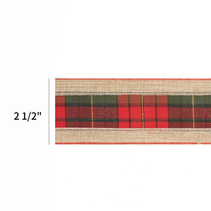 plaid christmas ribbon