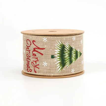 wired christmas ribbon