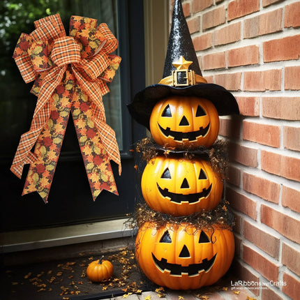 2 1/2" Wired Ribbon | "Harvest Plaid" Rust/Multi | 10 Yard Roll LaRibbons and Crafts