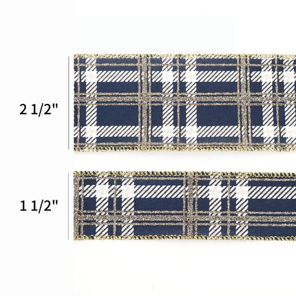 plaid christmas ribbon