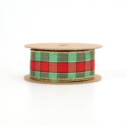 plaid christmas ribbon