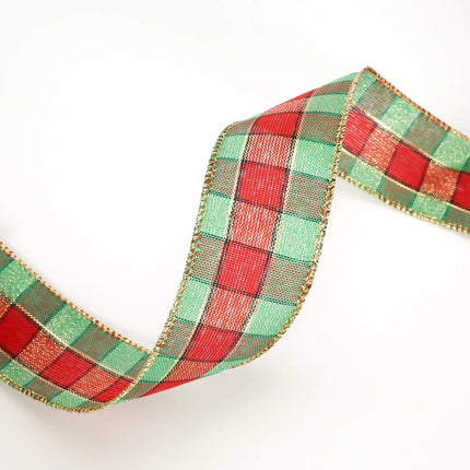 plaid christmas ribbon