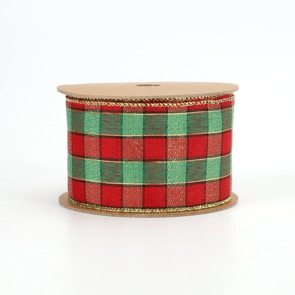 plaid christmas ribbon