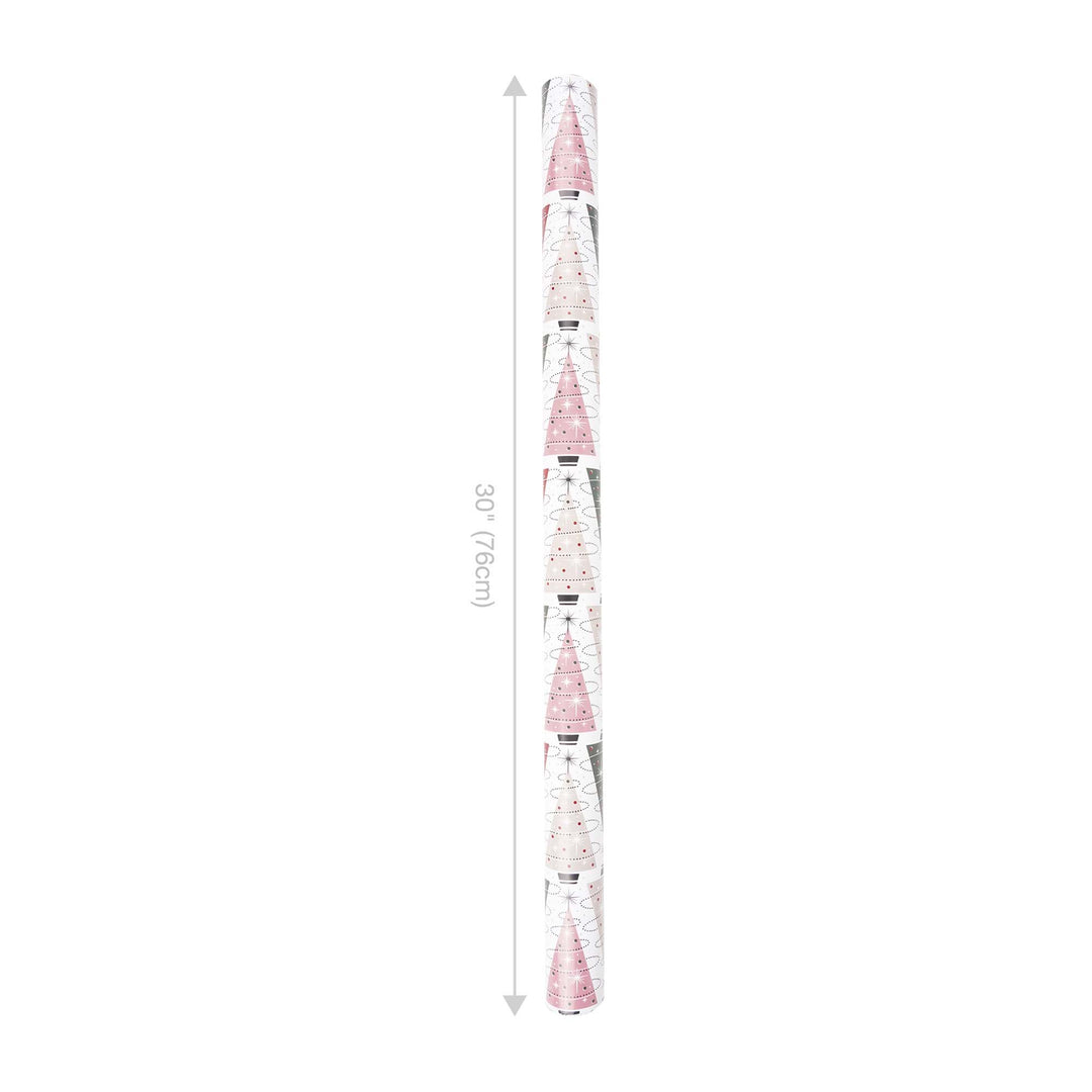 30" x 10' Wrapping Paper | Retro Trees/Retro Multicolor Stripe LaRibbons Wholesale