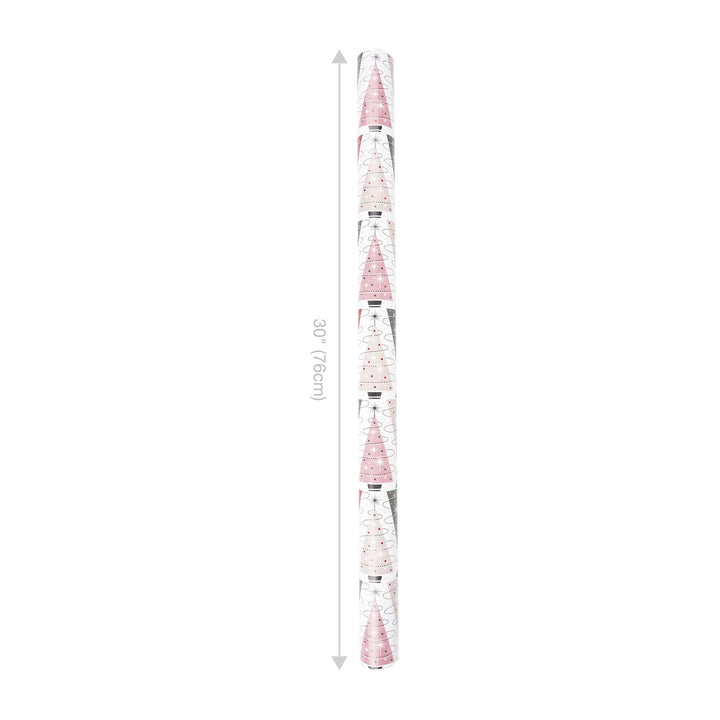 30" x 10' Wrapping Paper | Retro Trees/Retro Multicolor Stripe LaRibbons Wholesale