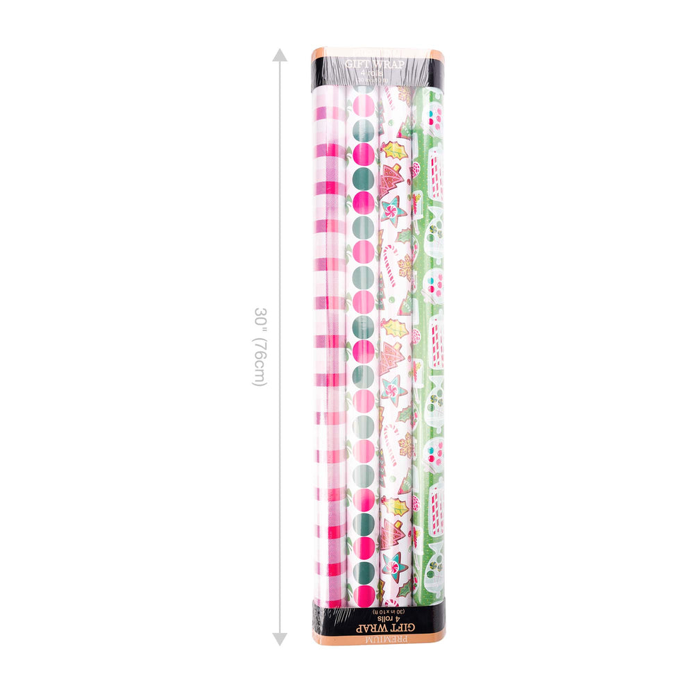 30" x 10' Wrapping Paper Bundle (4-pack) | Sweet Treats LaRibbons Wholesale